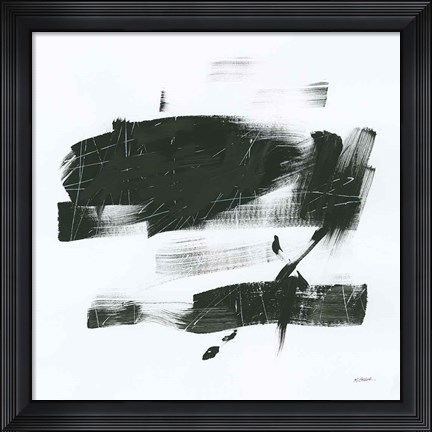 Framed Gold and Black Elements XX Print