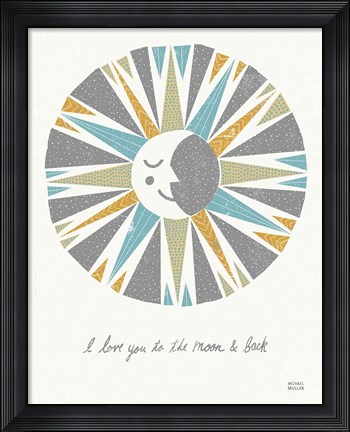 Framed Moonshine Gray Print