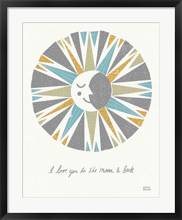 Framed Moonshine Gray Print