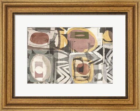 Framed Graphic Abstract III Sunbaked Print