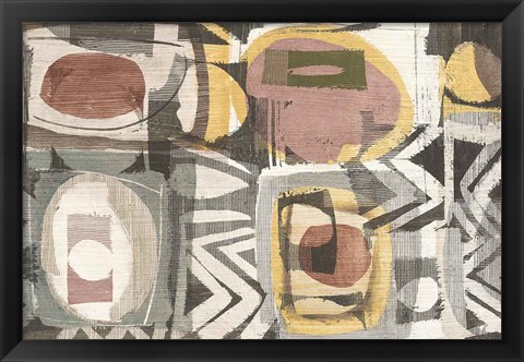 Framed Graphic Abstract III Sunbaked Print