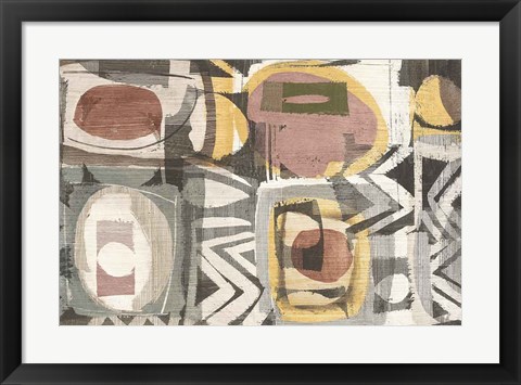 Framed Graphic Abstract III Sunbaked Print