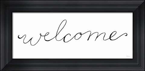 Framed Welcome on White Print