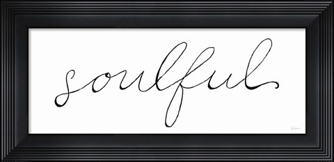 Framed Soulful on White Print