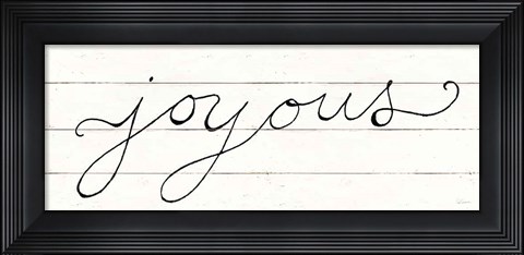 Framed Joyous Print