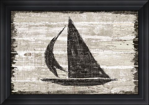 Framed Driftwood Coast II Print
