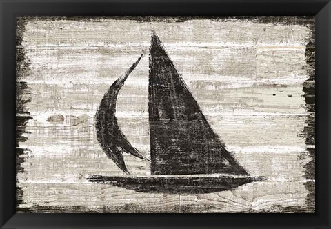 Framed Driftwood Coast II Print