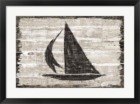 Framed Driftwood Coast II Print