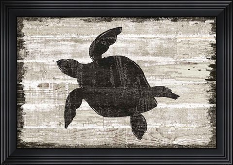 Framed Driftwood Coast III Print