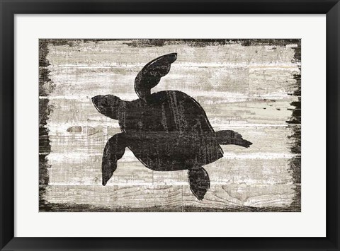 Framed Driftwood Coast III Print