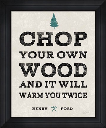 Framed Cabin Life II Print