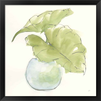 Framed Plant Big Leaf III Print