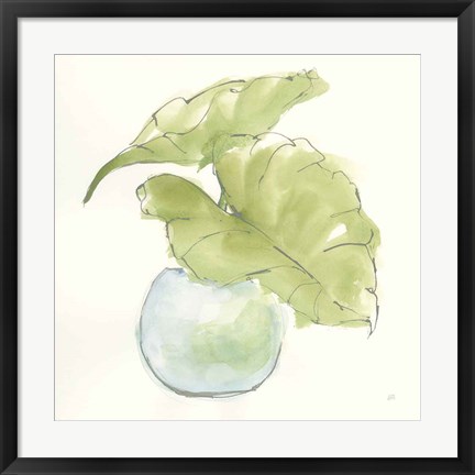 Framed Plant Big Leaf III Print