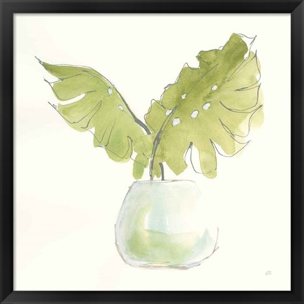 Framed Plant Big Leaf II Print