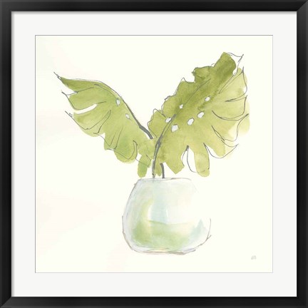 Framed Plant Big Leaf II Print