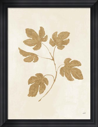 Framed Botanical Study III Gold Crop Print