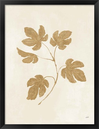 Framed Botanical Study III Gold Crop Print