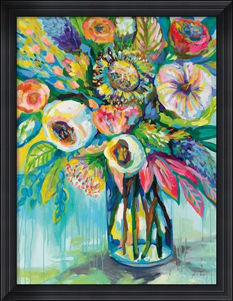 Framed Color Burst Print