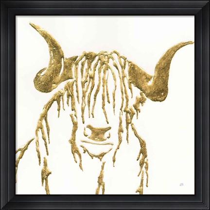 Framed Gilded Highlander II Print