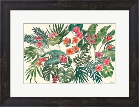 Framed Jungle Vibes VI Leaves Print