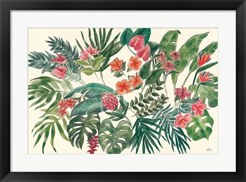 Framed Jungle Vibes VI Leaves Print