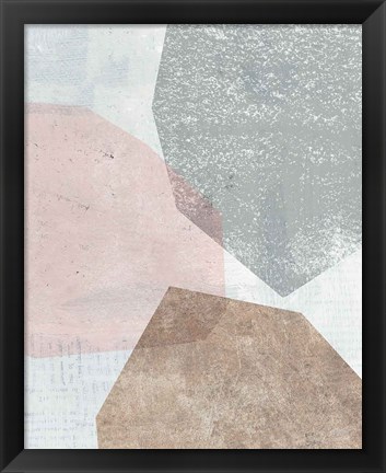 Framed Pensive II Blush Gray Print