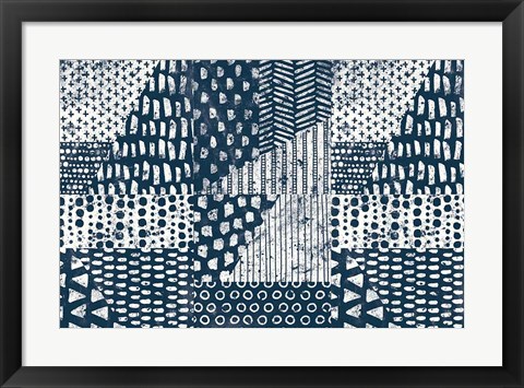 Framed Mark Making Tile VI Print