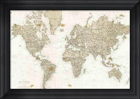 Framed World is Your Oyster No Words Print