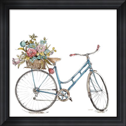 Framed Paris Forever III v2 White Print