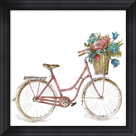 Framed Paris Forever II v2 White Print
