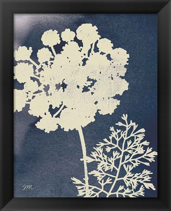 Framed Dark Blue Sky Garden IV Print