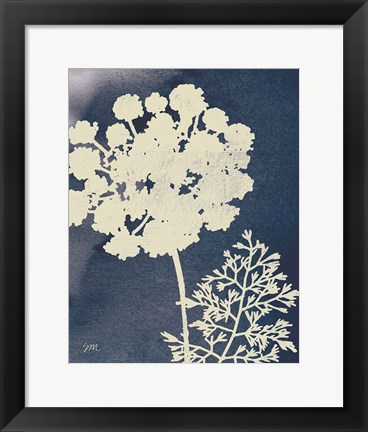 Framed Dark Blue Sky Garden IV Print