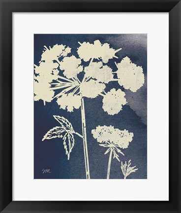 Framed Dark Blue Sky Garden III Print