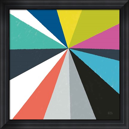 Framed Triangulawesome Color IV Print