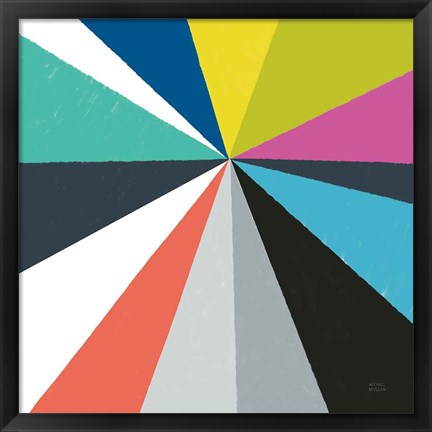 Framed Triangulawesome Color IV Print