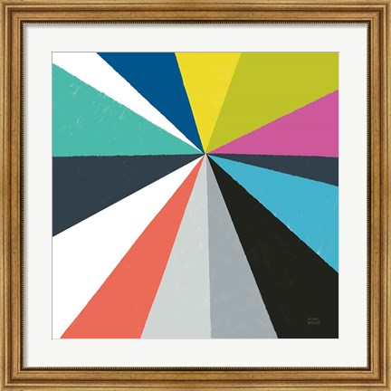 Framed Triangulawesome Color IV Print
