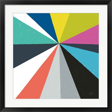 Framed Triangulawesome Color IV Print