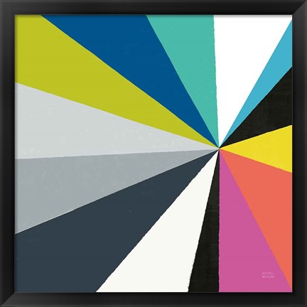 Framed Triangulawesome Color III Print