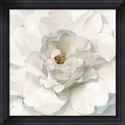 Framed Neutral Peony Print