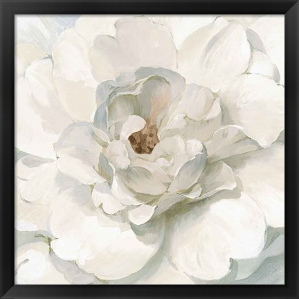 Framed Neutral Peony Print