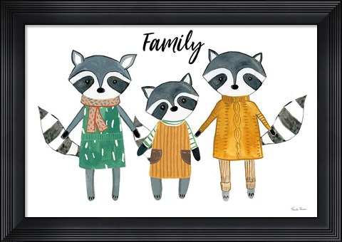 Framed Neighborhood Pals X Family Print