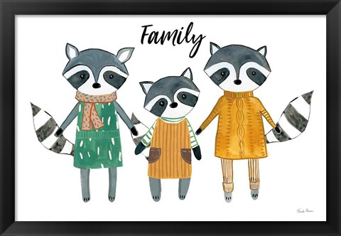 Framed Neighborhood Pals X Family Print