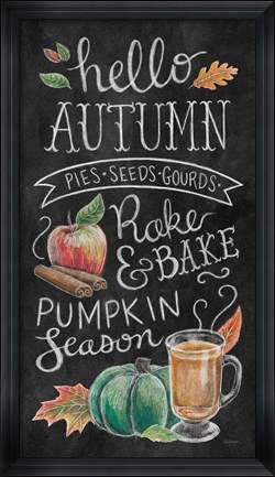 Framed Harvest Chalk XI Print