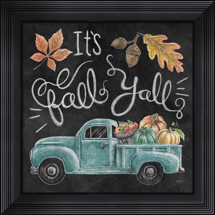 Framed Harvest Chalk VIII Print