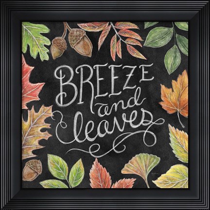 Framed Harvest Chalk VI Print