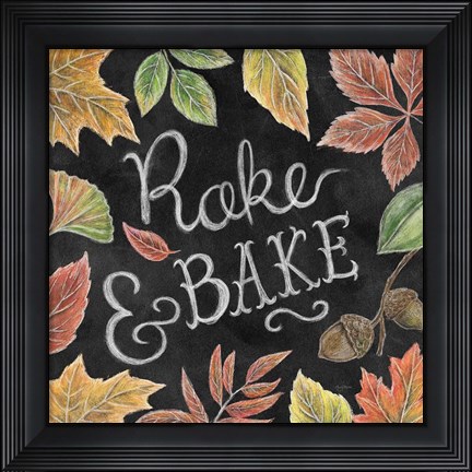 Framed Harvest Chalk V Print
