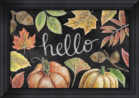Framed Harvest Chalk IX Print