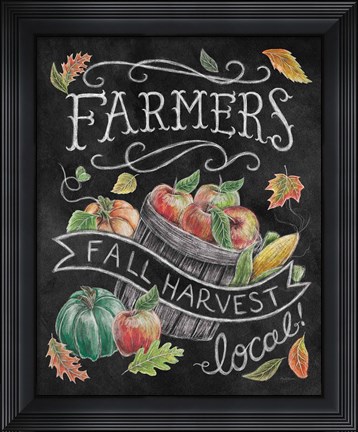 Framed Harvest Chalk II Print