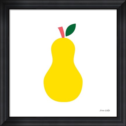 Framed Yellow Pear Print