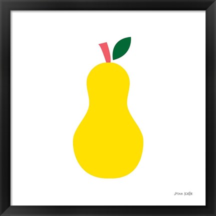 Framed Yellow Pear Print